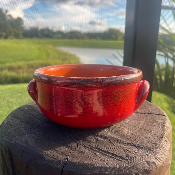 Terre D’Umbria De Silva Terra Cotta Oven to Table Baking Red Soup Bowl Italy - Picture 1 of 11